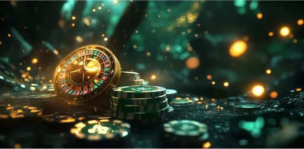 Spinning wheel with chips and money – feel the thrill!